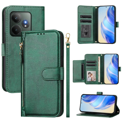 Multi-Card Slots Zipper Wallet Leather Phone Case, For Realme 13 Pro 5G / 13 Pro+ 5G, For Realme GT 6 5G / GT 6T 5G Global, For Realme C63 / C61 Global, For Realme 12 5G Global