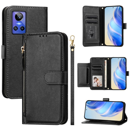Multi-Card Slots Zipper Wallet Leather Phone Case, For Realme GT Neo 3T, For Realme 9 Pro+ 5G / 9 4G Global, For Realme GT Neo 3, For Realme 9 Pro 5G Global