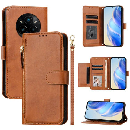 Multi-Card Slots Zipper Wallet Leather Phone Case, For Realme 14 / 14T 5G, For Realme P3 Ultra 5G, For Realme P3 5G / Realme Neo7x, For Realme 14 Pro+
