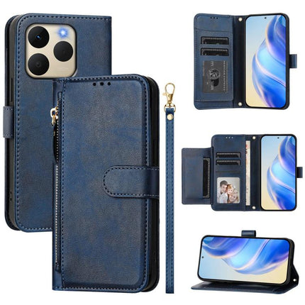 Multi-Card Slots Zipper Wallet Leather Phone Case, For Realme P4 Pro 5G, For Realme P4, For Realme 15T 5G Global, For Realme 15 5G / Realme 15 Pro 5G
