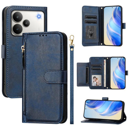 Multi-Card Slots Zipper Wallet Leather Phone Case, For Realme P4 Pro 5G, For Realme P4, For Realme 15T 5G Global, For Realme 15 5G / Realme 15 Pro 5G