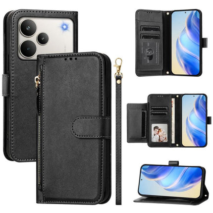 Multi-Card Slots Zipper Wallet Leather Phone Case, For Realme P4 Pro 5G, For Realme P4, For Realme 15T 5G Global, For Realme 15 5G / Realme 15 Pro 5G