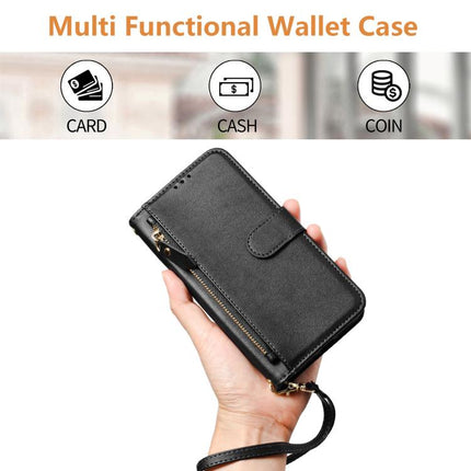 Multi-Card Slots Zipper Wallet Leather Phone Case, For Realme P4 Pro 5G, For Realme P4, For Realme 15T 5G Global, For Realme 15 5G / Realme 15 Pro 5G