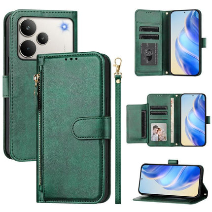 Multi-Card Slots Zipper Wallet Leather Phone Case, For Realme P4 Pro 5G, For Realme P4, For Realme 15T 5G Global, For Realme 15 5G / Realme 15 Pro 5G