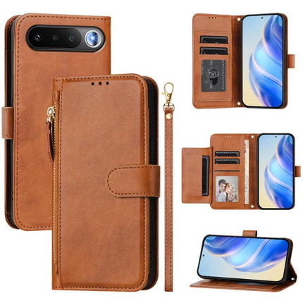 Multi-Card Slots Zipper Wallet Leather Phone Case, For Realme P4 Power 5G, For Realme Note 80 4G, For Realme C83 5G / C85 5G / 15x 5G India, For Realme 16 5G