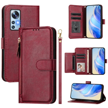 Multi-Card Slots Zipper Wallet Leather Phone Case, For Xiaomi 12 Pro / 12S Pro, For Xiaomi 12 / 12X / 12S, For Xiaomi 12 Lite, For Xiaomi Poco C40 / Redmi 10C