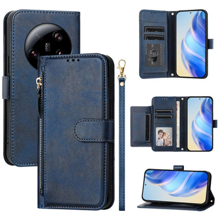 Multi-Card Slots Zipper Wallet Leather Phone Case, For Xiaomi 14 Pro Global, For Xiaomi 14, For Xiaomi 13 Ultra, For Xiaomi Civi 3