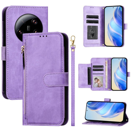 Multi-Card Slots Zipper Wallet Leather Phone Case, For Xiaomi 14 Pro Global, For Xiaomi 14, For Xiaomi 13 Ultra, For Xiaomi Civi 3