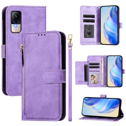 Multi-Card Slots Zipper Wallet Leather Phone Case, For Xiaomi Civi 1S, For Xiaomi Poco M4 Pro 4G, For Xiaomi Poco X4 Pro 5G, For Xiaomi Mi 11 Lite / 11 Lite 5G