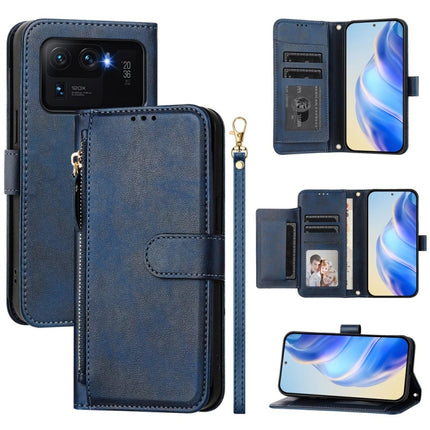 Multi-Card Slots Zipper Wallet Leather Phone Case, For Xiaomi 11T / 11T Pro, For Xiaomi Poco X3 GT, For Xiaomi Poco X3 Pro, For Xiaomi Mi 11 Ultra