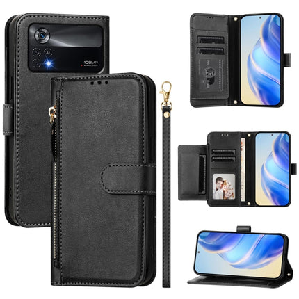 Multi-Card Slots Zipper Wallet Leather Phone Case, For Xiaomi Civi 1S, For Xiaomi Poco M4 Pro 4G, For Xiaomi Poco X4 Pro 5G, For Xiaomi Mi 11 Lite / 11 Lite 5G