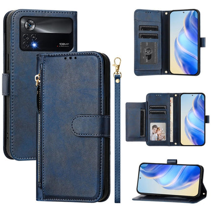 Multi-Card Slots Zipper Wallet Leather Phone Case, For Xiaomi Civi 1S, For Xiaomi Poco M4 Pro 4G, For Xiaomi Poco X4 Pro 5G, For Xiaomi Mi 11 Lite / 11 Lite 5G
