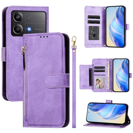 Multi-Card Slots Zipper Wallet Leather Phone Case, For Xiaomi Poco F6, For Xiaomi Poco X6 Neo Global, For Xiaomi Poco X6 Pro / Redmi K70E, For Xiaomi 14 Ultra Global