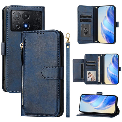 Multi-Card Slots Zipper Wallet Leather Phone Case, For Xiaomi Poco F6, For Xiaomi Poco X6 Neo Global, For Xiaomi Poco X6 Pro / Redmi K70E, For Xiaomi 14 Ultra Global