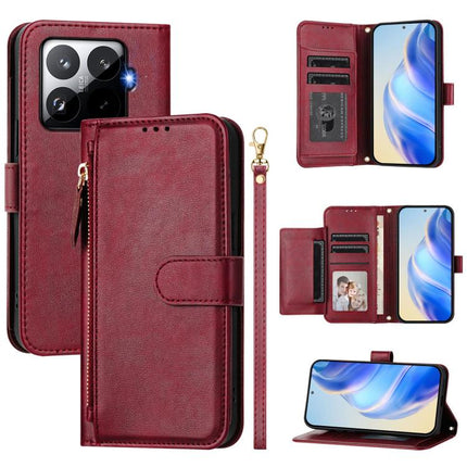 Multi-Card Slots Zipper Wallet Leather Phone Case, For Xiaomi 17 Max 5G, For Xiaomi 17T Pro 5G, For Xiaomi 15T Pro 5G, For Xiaomi 15T 5G