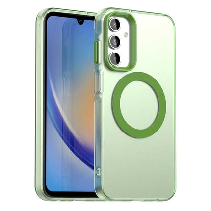 Candy Magsafe PC Hybrid TPU Phone Case, For Samsung Galaxy A55 5G, For Samsung Galaxy A35 5G, For Samsung Galaxy A15 4G