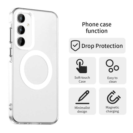 Candy Magsafe PC Hybrid TPU Phone Case, For Samsung Galaxy A55 5G, For Samsung Galaxy A35 5G, For Samsung Galaxy A15 4G