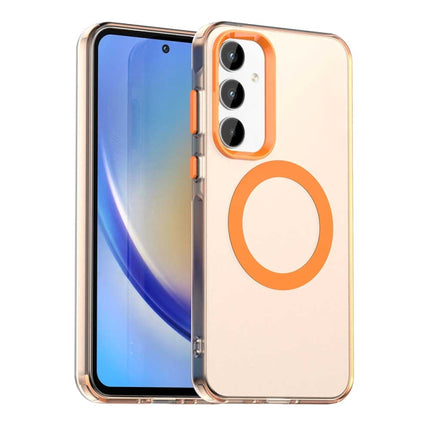 Candy Magsafe PC Hybrid TPU Phone Case, For Samsung Galaxy A55 5G, For Samsung Galaxy A35 5G, For Samsung Galaxy A15 4G