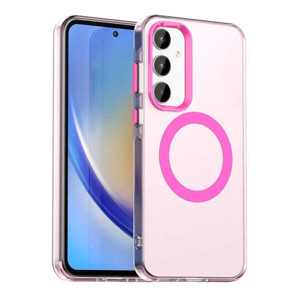 Candy Magsafe PC Hybrid TPU Phone Case, For Samsung Galaxy A55 5G, For Samsung Galaxy A35 5G, For Samsung Galaxy A15 4G