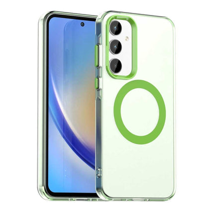 Candy Magsafe PC Hybrid TPU Phone Case, For Samsung Galaxy A55 5G, For Samsung Galaxy A35 5G, For Samsung Galaxy A15 4G