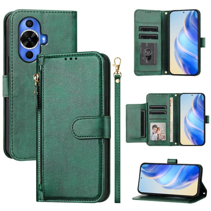 Multi-Card Slots Zipper Wallet Leather Phone Case, For Huawei nova 12s 4G Global, For Huawei Pura 70, For Huawei Mate 60 Pro / Mate 60 Pro+, For Huawei Mate 60