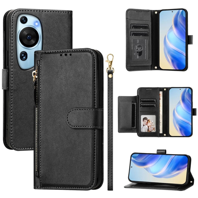 Multi-Card Slots Zipper Wallet Leather Phone Case, For Huawei P60 Art, For Huawei P60 / P60 Pro, For Huawei Enjoy 50 Pro 4G / nova Y90, For Huawei Enjoy 50 4G / nova Y70 Plus