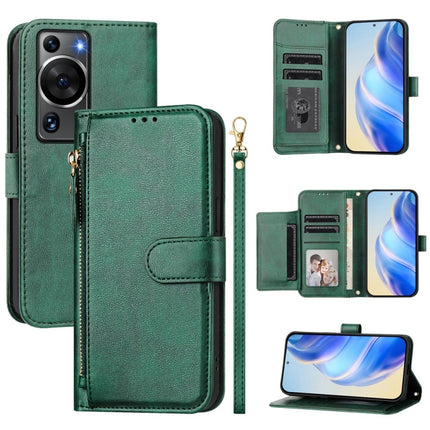 Multi-Card Slots Zipper Wallet Leather Phone Case, For Huawei P60 Art, For Huawei P60 / P60 Pro, For Huawei Enjoy 50 Pro 4G / nova Y90, For Huawei Enjoy 50 4G / nova Y70 Plus