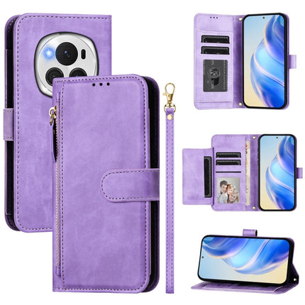 Multi-Card Slots Zipper Wallet Leather Phone Case, For Honor Play 50, For Honor 200 Lite Global, For Honor 90 Smart / X7b 4G / 5G Global, For Honor Magic6 Pro 5G Global