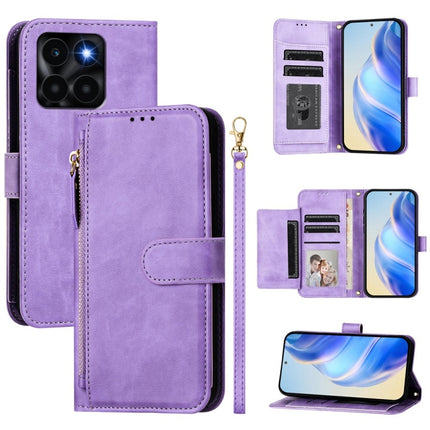 Multi-Card Slots Zipper Wallet Leather Phone Case, For Honor Magic6 5G Global, For Honor X8b 4G Global, For Honor X9b / Magic6 Lite 5G Global, For Honor X6a 4G