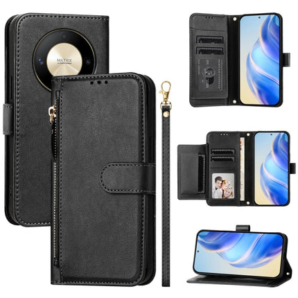 Multi-Card Slots Zipper Wallet Leather Phone Case, For Honor Magic6 5G Global, For Honor X8b 4G Global, For Honor X9b / Magic6 Lite 5G Global, For Honor X6a 4G