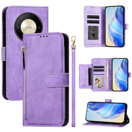 Multi-Card Slots Zipper Wallet Leather Phone Case, For Honor Magic6 5G Global, For Honor X8b 4G Global, For Honor X9b / Magic6 Lite 5G Global, For Honor X6a 4G