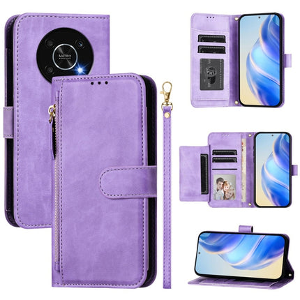 Multi-Card Slots Zipper Wallet Leather Phone Case, For Honor 80 GT, For Honor 80, For Honor X30 5G / X9 4G / X9 5G, For Honor X40i