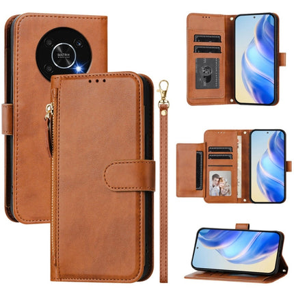 Multi-Card Slots Zipper Wallet Leather Phone Case, For Honor 80 GT, For Honor 80, For Honor X30 5G / X9 4G / X9 5G, For Honor X40i