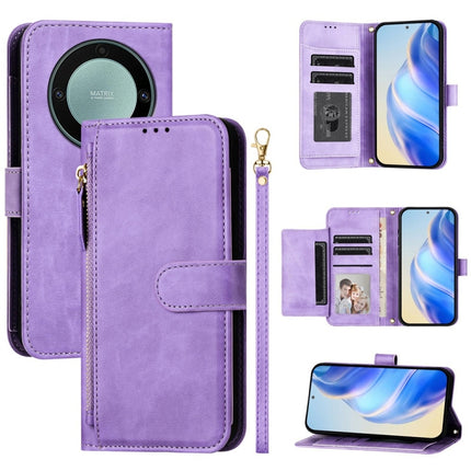 Multi-Card Slots Zipper Wallet Leather Phone Case, For Honor X7a 4G / Play7T 5G, For Honor Magic5 Pro, For Honor X8a Global, For Honor X40 / X9a / Magic5 Lite
