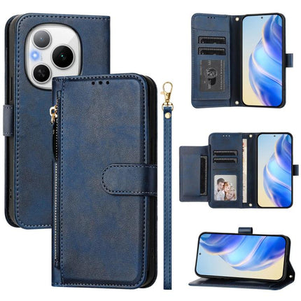 Multi-Card Slots Zipper Wallet Leather Phone Case, For Honor 400 Pro Global 160.8mm, For Honor Power, For Honor Play 60, For Honor 400 Lite Global