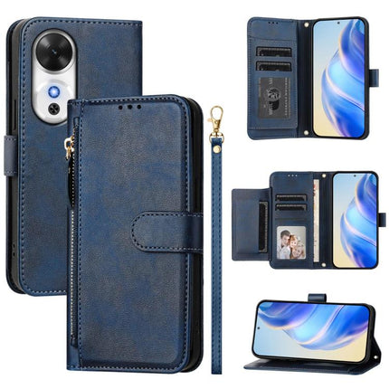 Multi-Card Slots Zipper Wallet Leather Phone Case, For Honor 400 Pro Global 160.8mm, For Honor Power, For Honor Play 60, For Honor 400 Lite Global