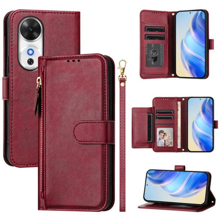 Multi-Card Slots Zipper Wallet Leather Phone Case, For Honor 400 Pro Global 160.8mm, For Honor Power, For Honor Play 60, For Honor 400 Lite Global