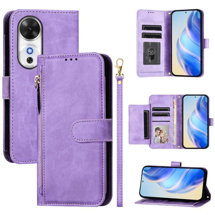 Multi-Card Slots Zipper Wallet Leather Phone Case, For Honor 400 Pro Global 160.8mm, For Honor Power, For Honor Play 60, For Honor 400 Lite Global