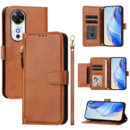 Multi-Card Slots Zipper Wallet Leather Phone Case, For Honor 400 Pro Global 160.8mm, For Honor Power, For Honor Play 60, For Honor 400 Lite Global