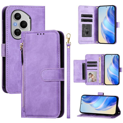 Multi-Card Slots Zipper Wallet Leather Phone Case, For Honor 400 Pro Global 160.8mm, For Honor Power, For Honor Play 60, For Honor 400 Lite Global