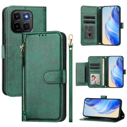 Multi-Card Slots Zipper Wallet Leather Phone Case, For Honor Magic8, For Honor Play 70 Plus, For Honor X5c Plus, For Honor X6c 4G