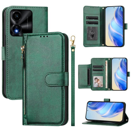 Multi-Card Slots Zipper Wallet Leather Phone Case, For Honor Magic8, For Honor Play 70 Plus, For Honor X5c Plus, For Honor X6c 4G