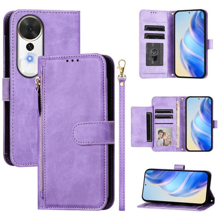 Multi-Card Slots Zipper Wallet Leather Phone Case, For Honor Magic8, For Honor Play 70 Plus, For Honor X5c Plus, For Honor X6c 4G