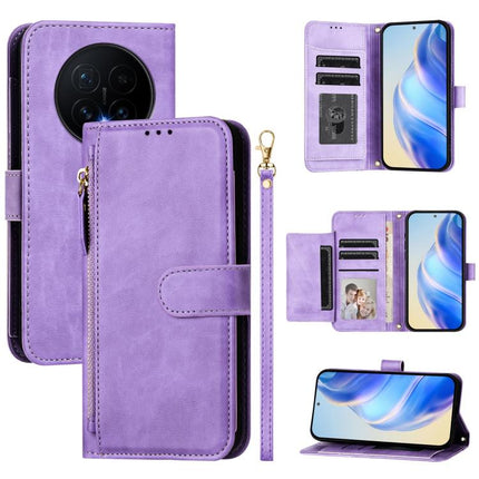 Multi-Card Slots Zipper Wallet Leather Phone Case, For Honor Magic8, For Honor Play 70 Plus, For Honor X5c Plus, For Honor X6c 4G