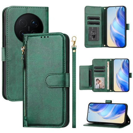 Multi-Card Slots Zipper Wallet Leather Phone Case, For Honor 600 Lite Global, For Honor Magic8 Pro Air 5G, For Honor X8d 4G, For Honor Magic8 Pro