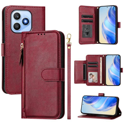 Multi-Card Slots Zipper Wallet Leather Phone Case, For Honor 600 Lite Global, For Honor Magic8 Pro Air 5G, For Honor X8d 4G, For Honor Magic8 Pro