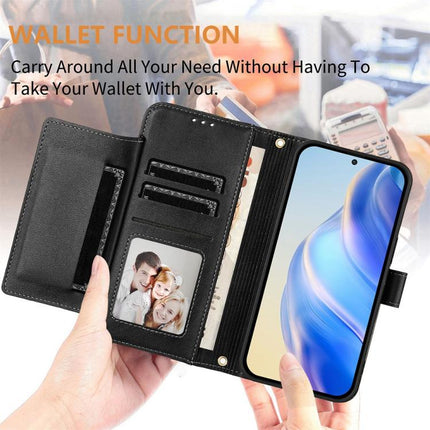Multi-Card Slots Zipper Wallet Leather Phone Case, For Honor 600 Lite Global, For Honor Magic8 Pro Air 5G, For Honor X8d 4G, For Honor Magic8 Pro