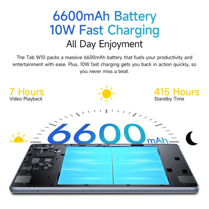 Tableta Ulefone Tab W10 WiFi, 10,1 pulgadas, Android 14, Unisoc T606 Octa Core, enchufe de la UE, Tab W10