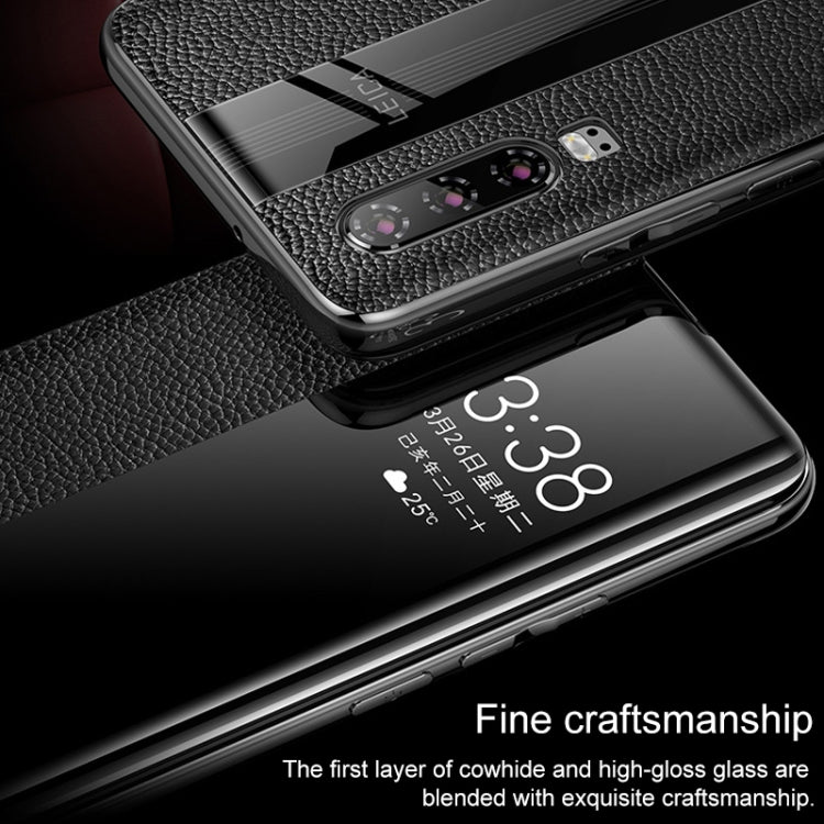 Genuine Leather Smart Flip Protective Case