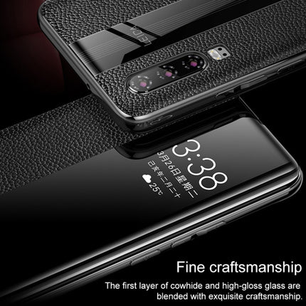 Genuine Leather Smart Flip Protective Case, For Huawei P30 Pro